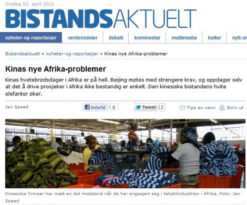 Kinas nye Afrika-problemer