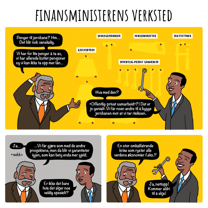 Tegnestripe Ep14 Finansministerens Verksted