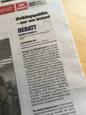 Dagsavisen Utviklingspolitikk Mer Enn Bistand